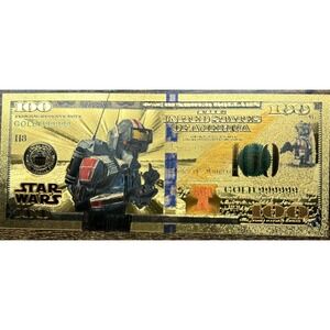 Tech - Bad Batch - Star Wars 24k Gold Foil Banknote Collectible $100 Bill